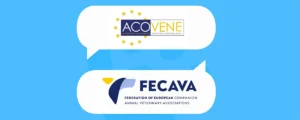 Picto showing that Acovene joins FECAVA to strengthen collaboration between veterinary professionals